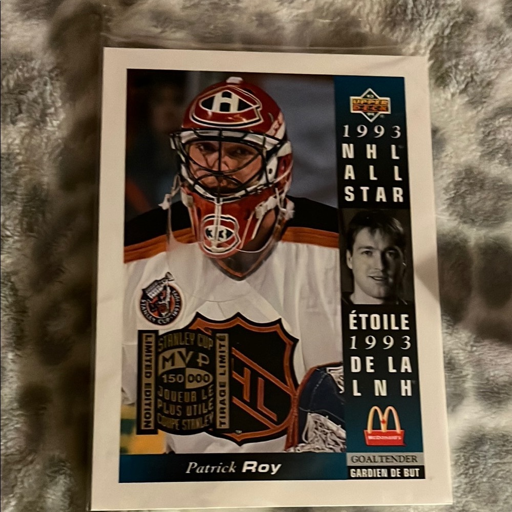 1993 NHL All-Star Patrick Roy Card
